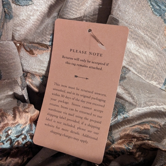 NWT! 🥳HOST PICK!🥳Dreamy Anthropologie BHLDN Ball Gown with Jacquard Det - Picture 7 of 7